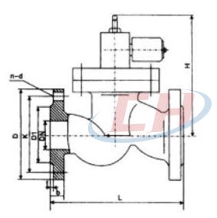 ZCRB電磁緊急切斷閥結(jié)構圖