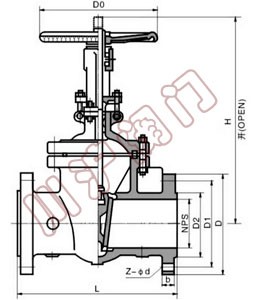 API美標閘閥結(jié)構(gòu)圖